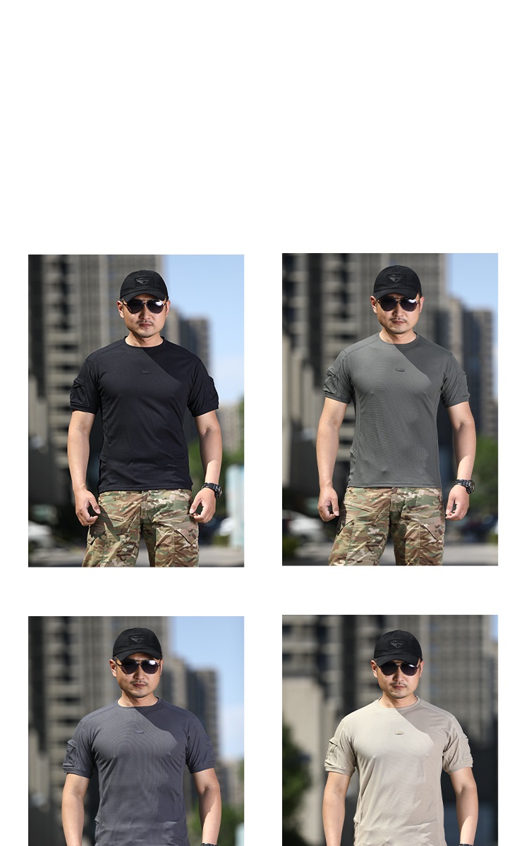 Quick Dry T Shirt Men Outdoor Sports Tactical T-shirts New Hiking Tee Shirt Breathable Loose Fast Dry Short Sleeves Tees — product details