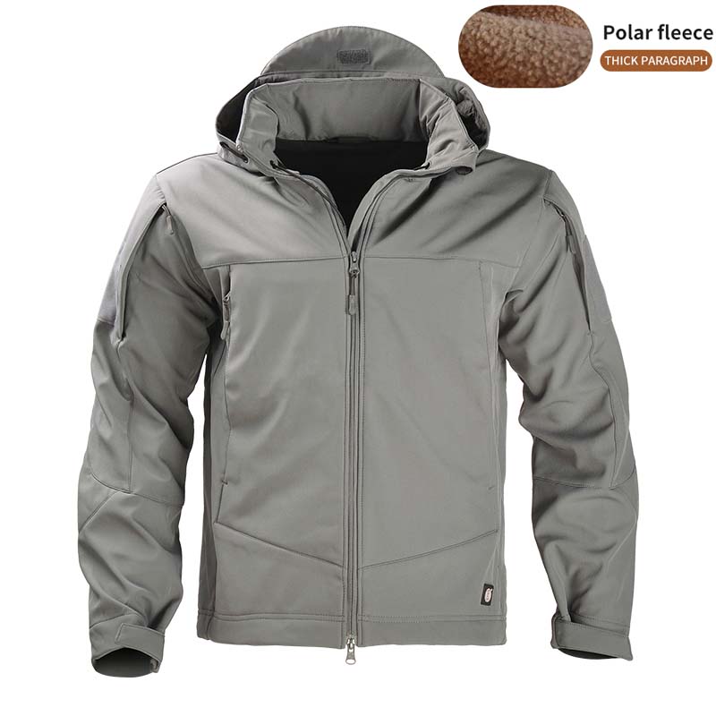Jacket Men Soft Fleece Coat Waterproof Camouflage Jacket Men Clothing Outdoor Airsoft Multi-camouflage Windbreaker — product details