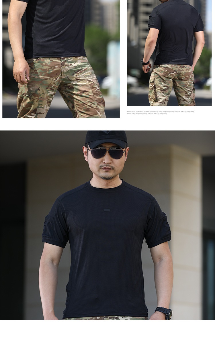 Quick Dry T Shirt Men Outdoor Sports Tactical T-shirts New Hiking Tee Shirt Breathable Loose Fast Dry Short Sleeves Tees — product details