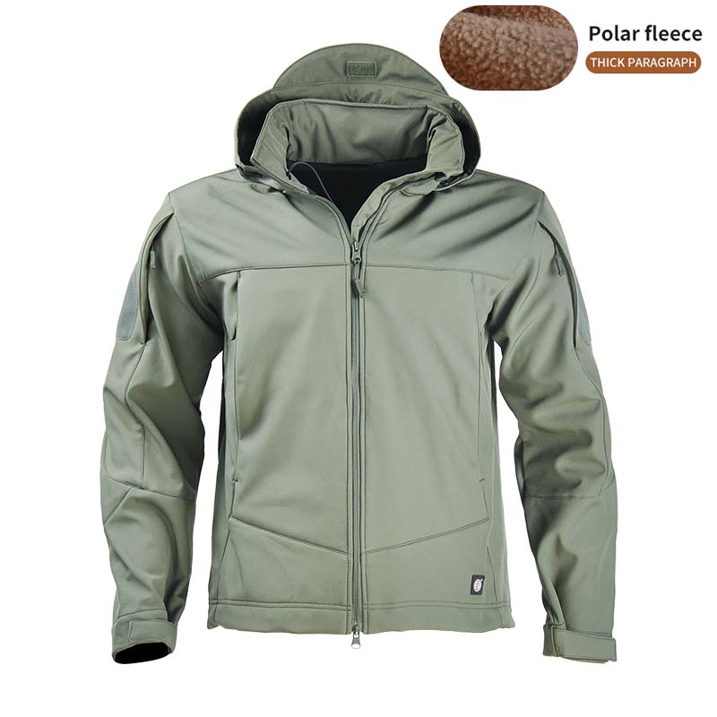 Jacket Men Soft Fleece Coat Waterproof Camouflage Jacket Men Clothing Outdoor Airsoft Multi-camouflage Windbreaker — product details