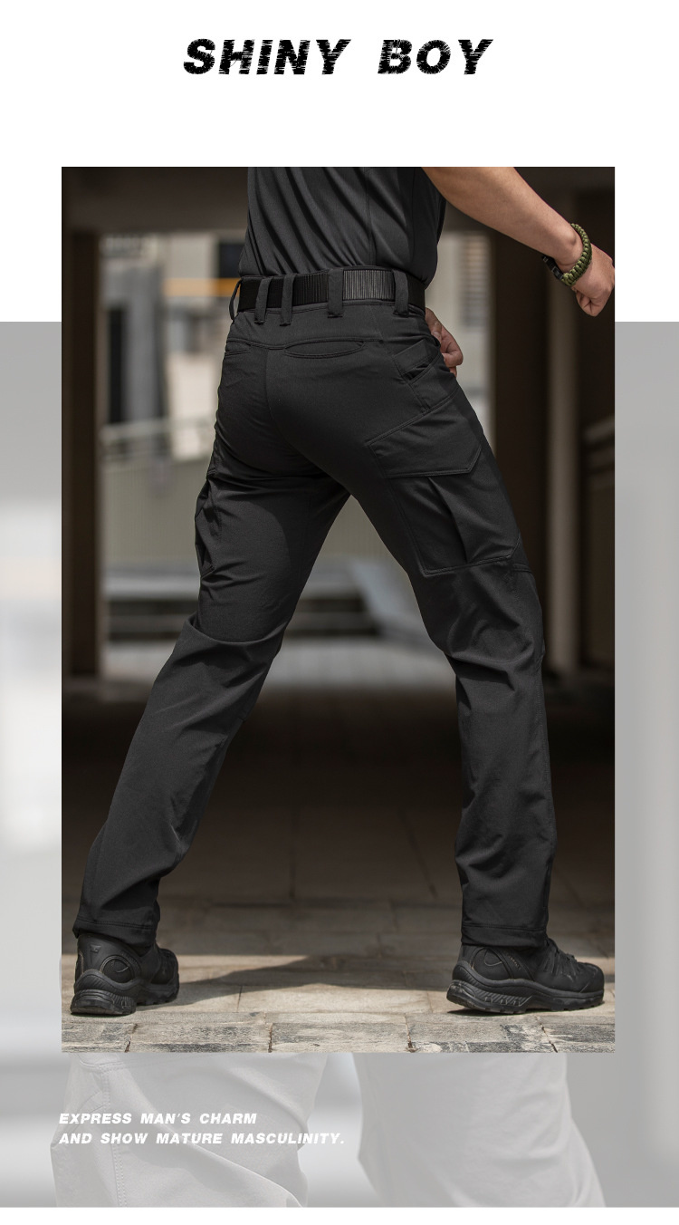 Outdoor Quick-drying Pants Thin Men's Elastic Urban Special Service Trousers Fans Multi-pocket Overalls Women — product details