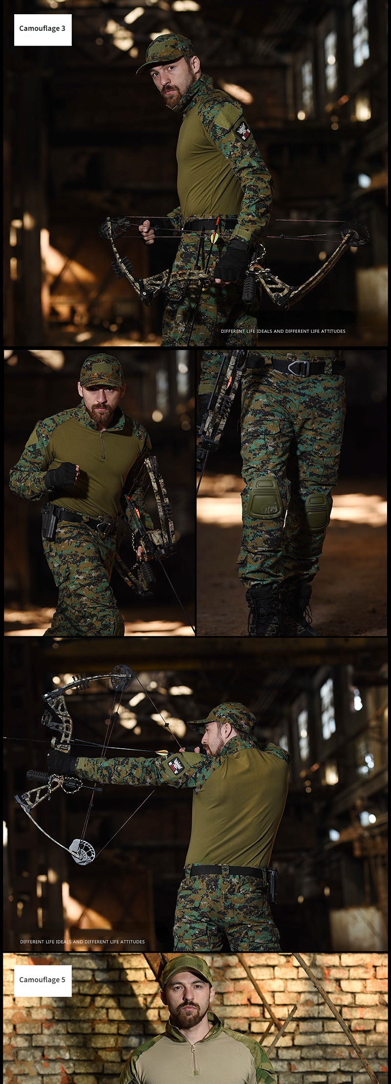 Training pants outdoor running sports overalls men's camouflage pure cotton wear-resistant trousers — product details