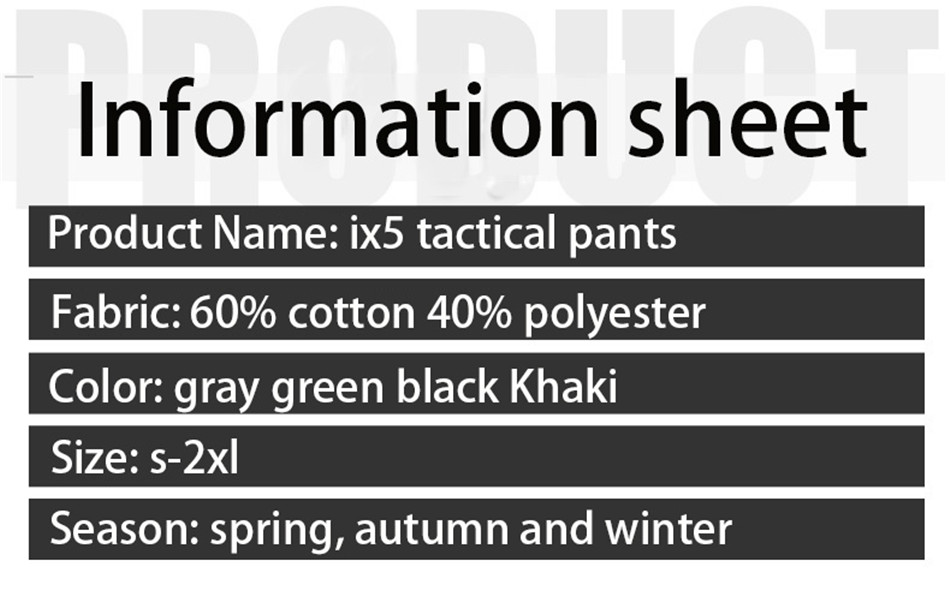 Men's X5 Pants Outdoor Hiking Mountain Commuting Multi-pocket Wear-resistant Work Trousers Fans Cargo Pants Black — product details