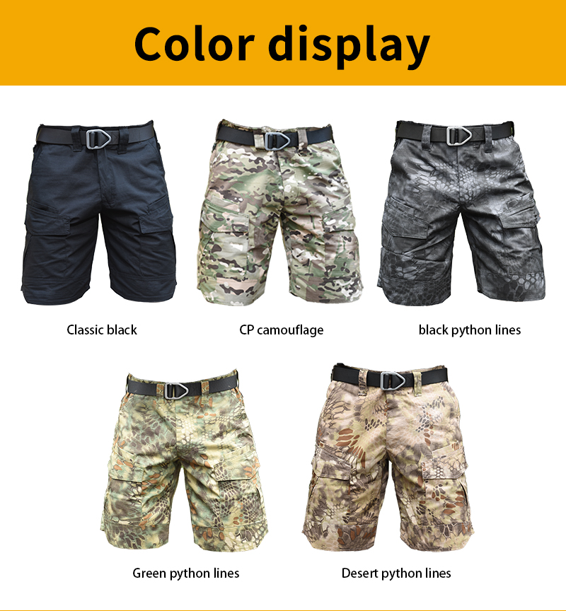 Shorts men's camouflage short multi-pocket pants summer breathable quick-drying men's casual shorts — product details