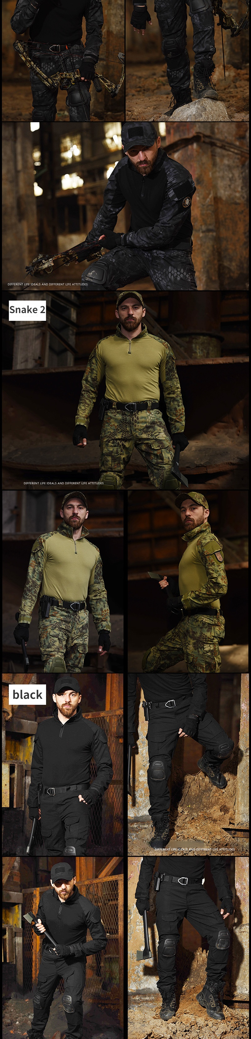 Training pants outdoor running sports overalls men's camouflage pure cotton wear-resistant trousers — product details