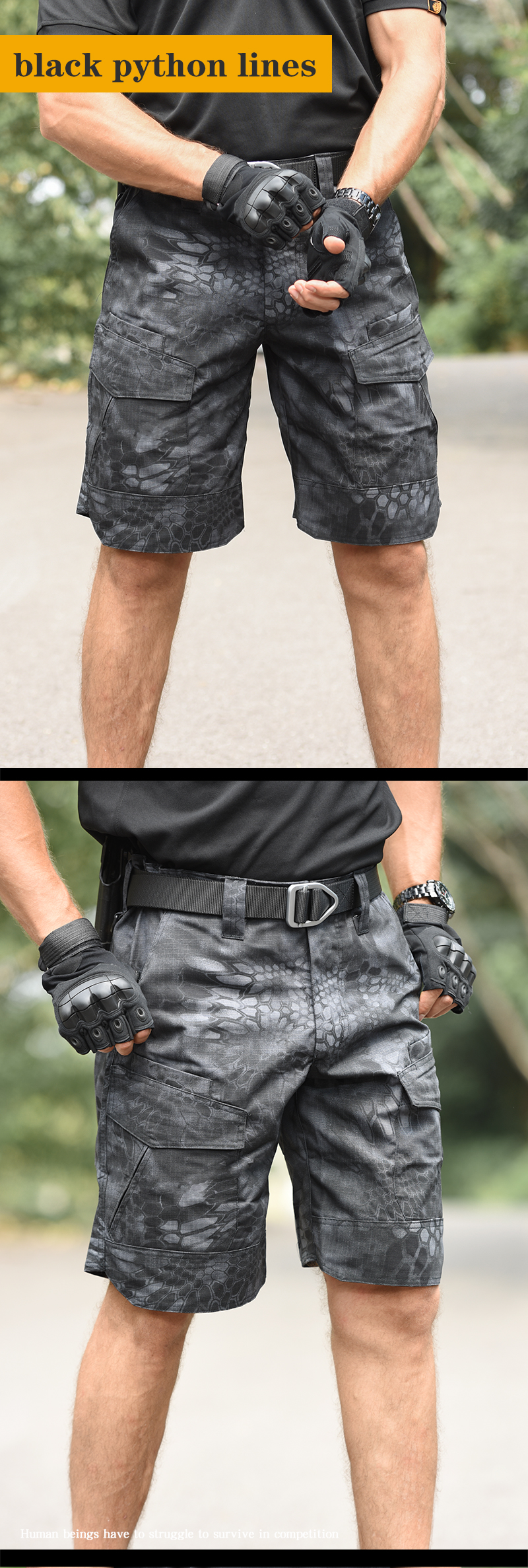 Shorts men's camouflage short multi-pocket pants summer breathable quick-drying men's casual shorts — product details