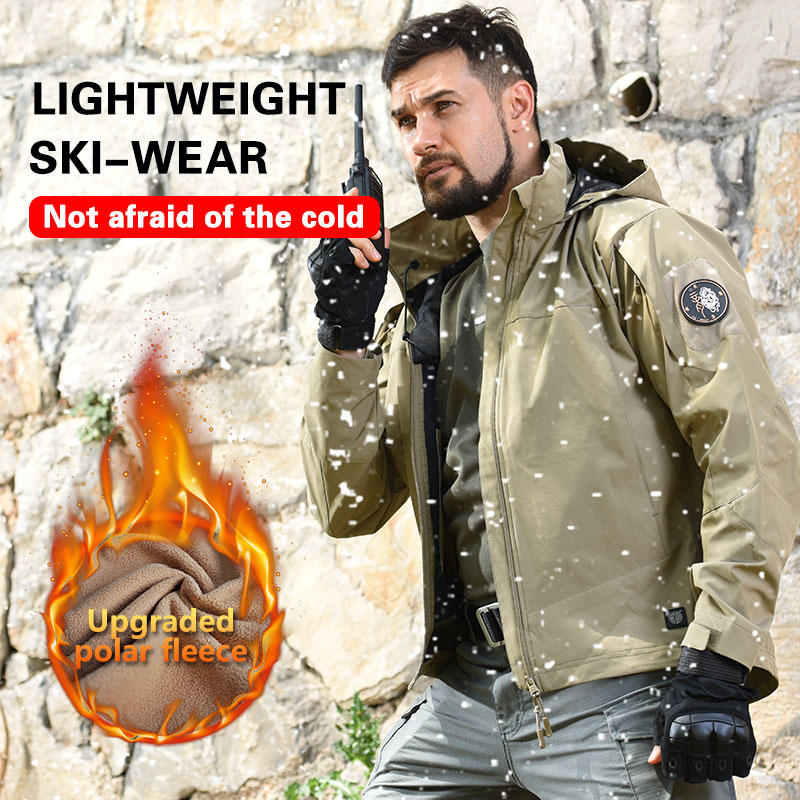 Jacket Men Soft Fleece Coat Waterproof Camouflage Jacket Men Clothing Outdoor Airsoft Multi-camouflage Windbreaker — product details