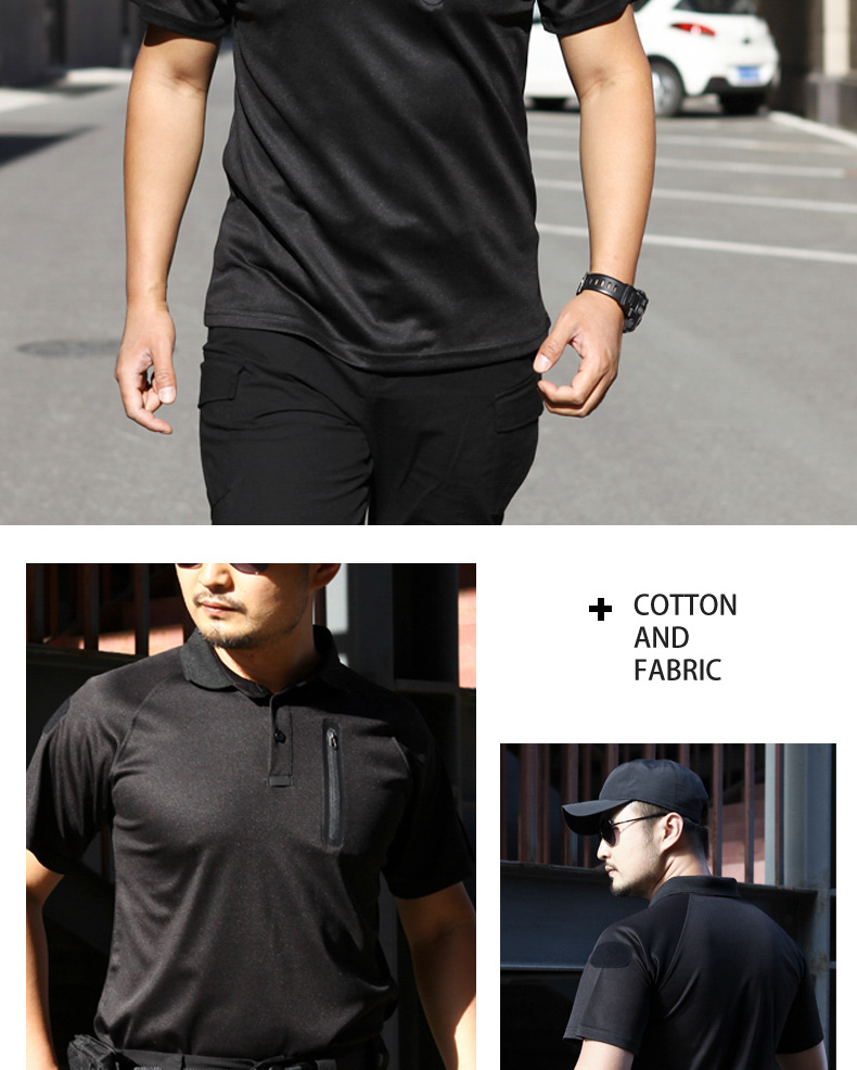 Summer Outdoor Tactical Light Quick-Drying Men T-Shirt Trekking Camping Fishing Casual Lapel Short-Sleeved Stretch Sports Shirt — product details