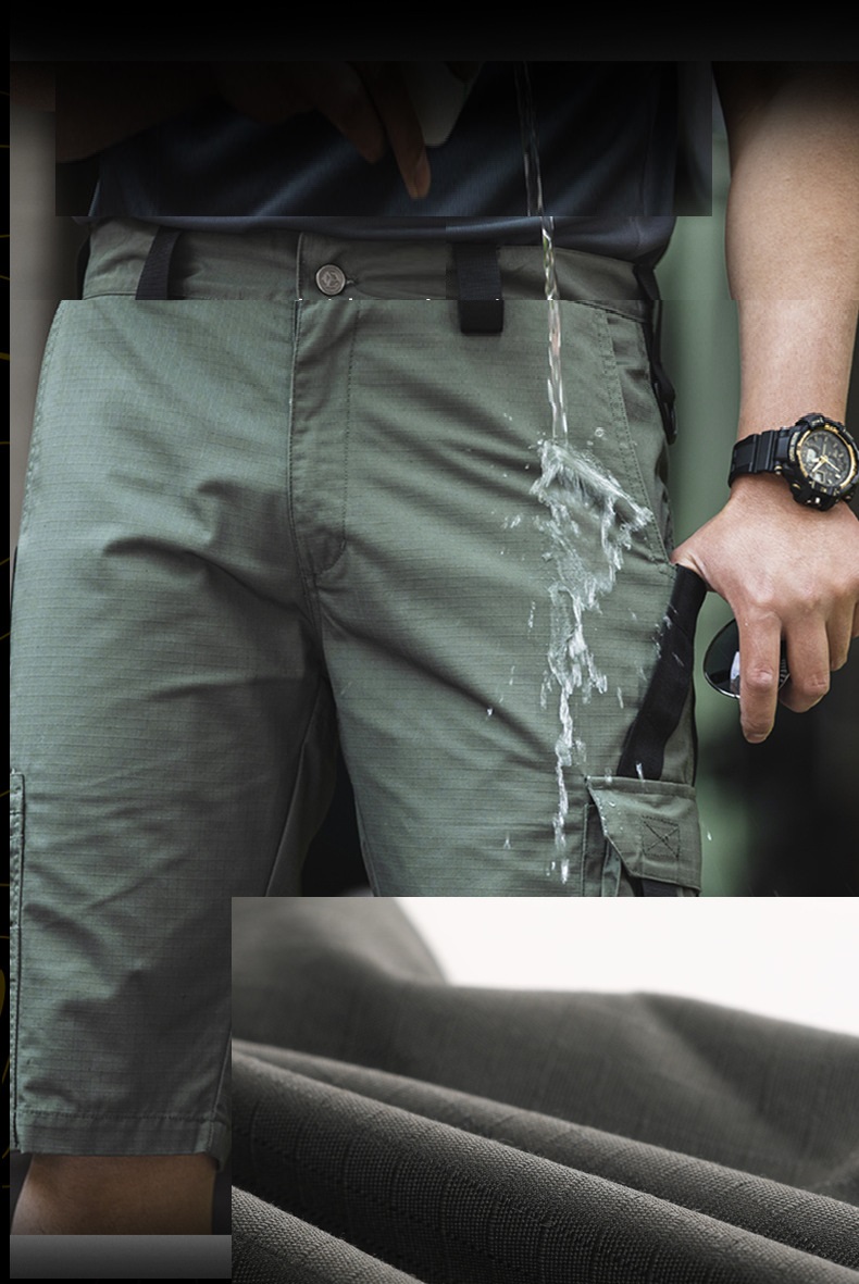 Men Summer Water Proof Shorts Cargo Shorts Multi-pocket Short Trousers Outdoor Fishing New Jogging Short — product details