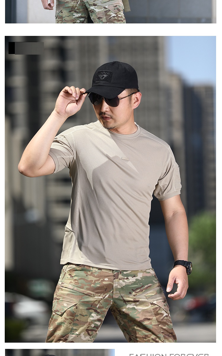 Quick Dry T Shirt Men Outdoor Sports Tactical T-shirts New Hiking Tee Shirt Breathable Loose Fast Dry Short Sleeves Tees — product details
