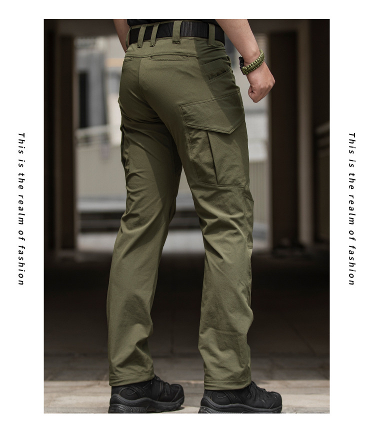 Outdoor Quick-drying Pants Thin Men's Elastic Urban Special Service Trousers Fans Multi-pocket Overalls Women — product details