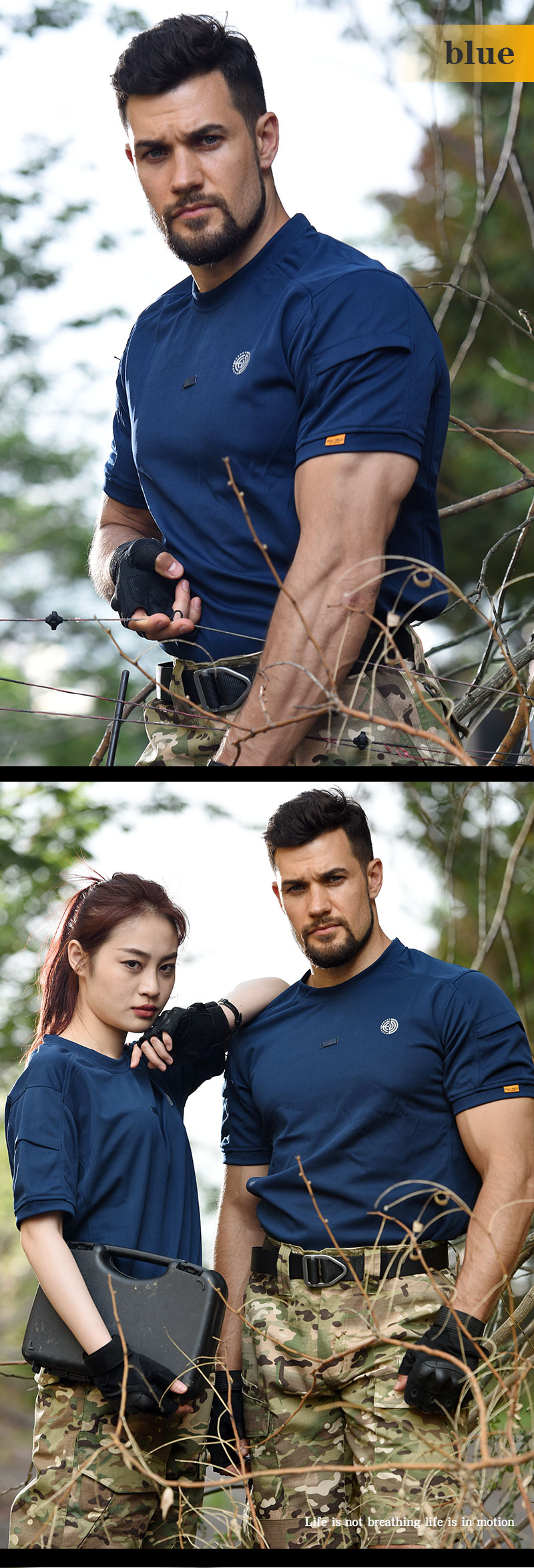 Outdoor Shirt Fast Dry Men's Breathable Golf Hiking Tee Shirts Sports Tennis T-Shirts Workout Work Shirts — product details