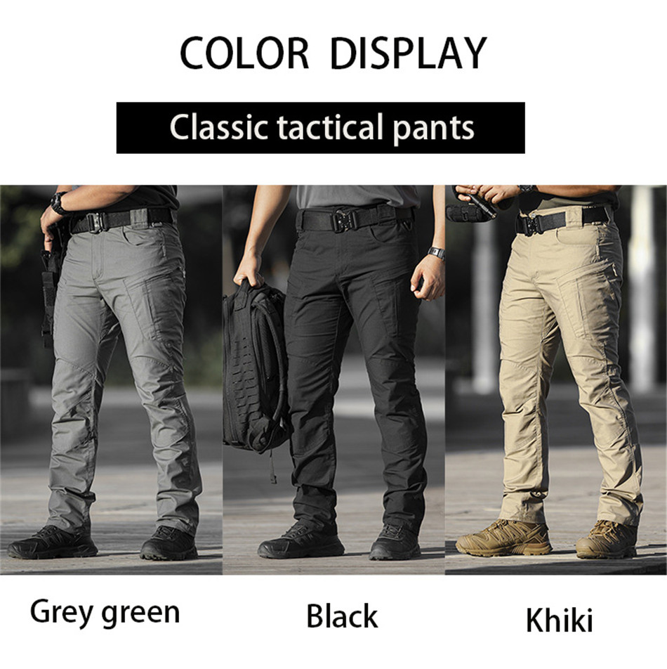 Men's X5 Pants Outdoor Hiking Mountain Commuting Multi-pocket Wear-resistant Work Trousers Fans Cargo Pants Black — product details