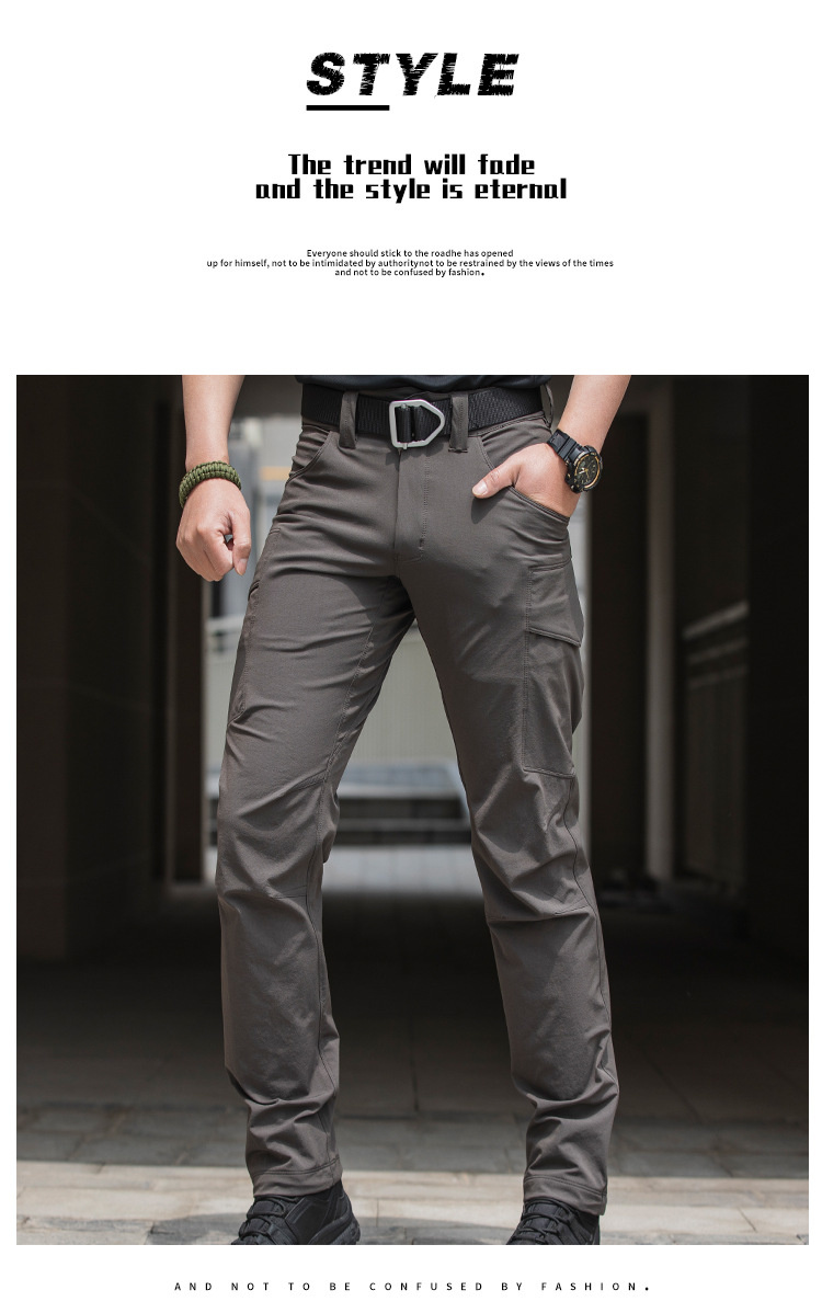 Outdoor Quick-drying Pants Thin Men's Elastic Urban Special Service Trousers Fans Multi-pocket Overalls Women — product details