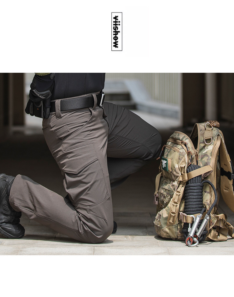 Outdoor Quick-drying Pants Thin Men's Elastic Urban Special Service Trousers Fans Multi-pocket Overalls Women — product details