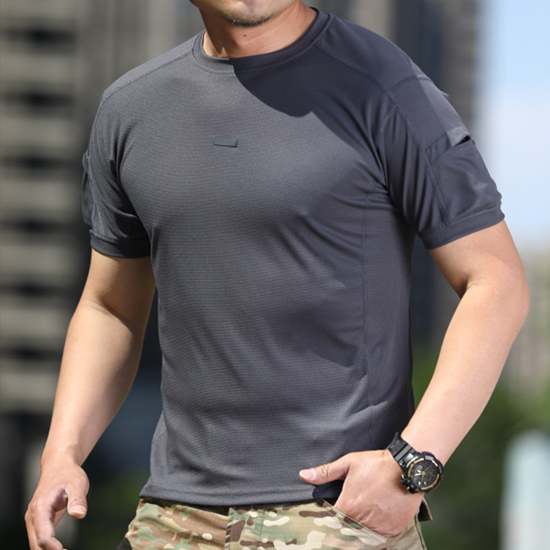 Quick Dry T Shirt Men Outdoor Sports Tactical T-shirts New Hiking Tee Shirt Breathable Loose Fast Dry Short Sleeves Tees — product details