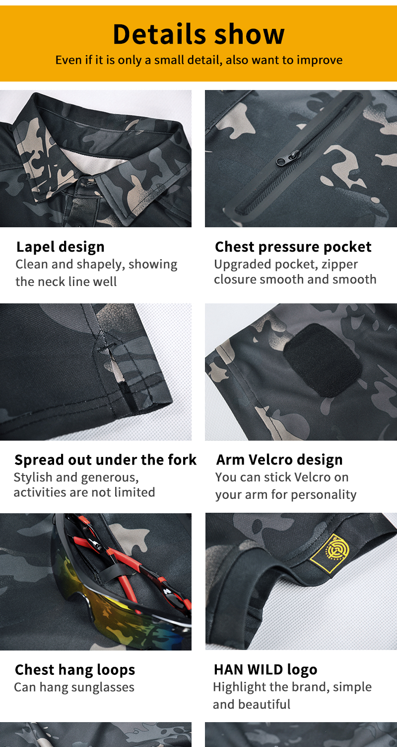 Men's Polo Shirt Summer Outdoor Sports T-Shirt Hiking Quick Dry Breathable Shirt — product details