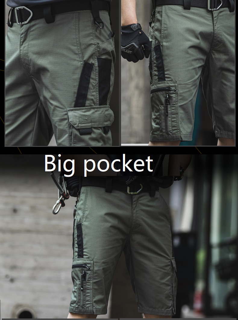 Men Summer Water Proof Shorts Cargo Shorts Multi-pocket Short Trousers Outdoor Fishing New Jogging Short — product details