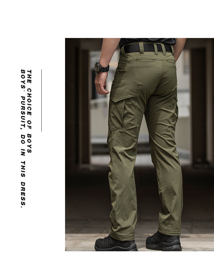 Outdoor Quick-drying Pants Thin Men's Elastic Urban Special Service Trousers Fans Multi-pocket Overalls Women — product details