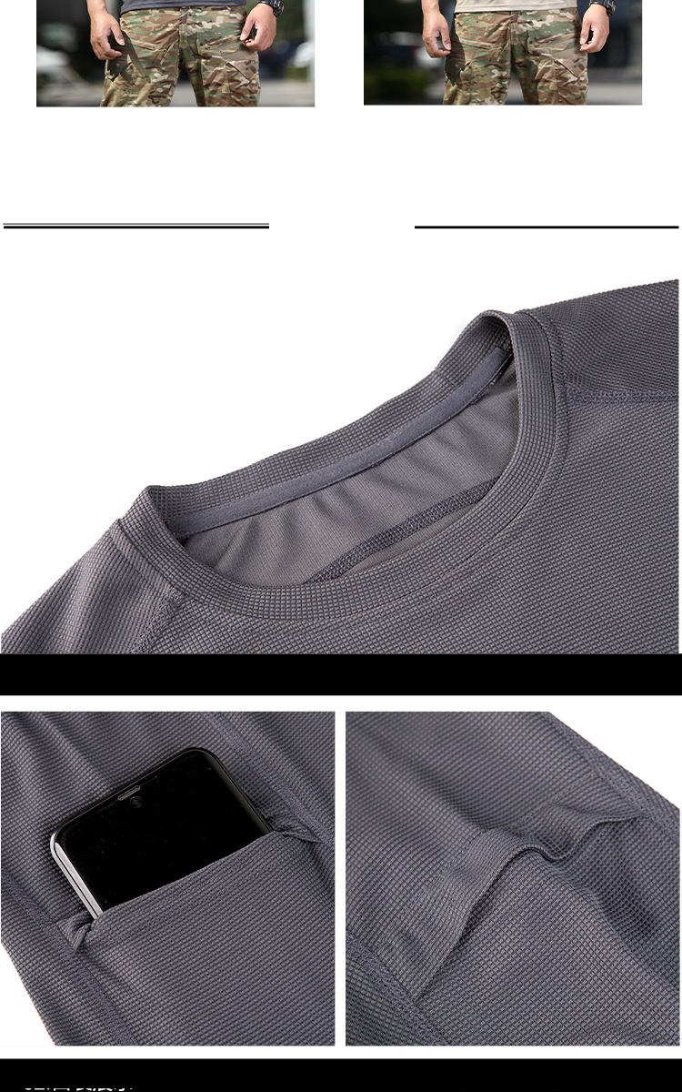 Quick Dry T Shirt Men Outdoor Sports Tactical T-shirts New Hiking Tee Shirt Breathable Loose Fast Dry Short Sleeves Tees — product details